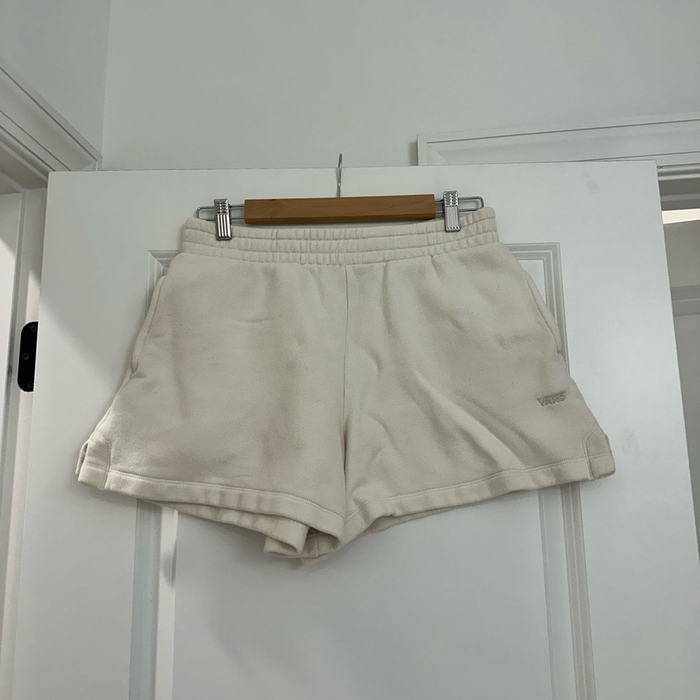 Vans Women's Cream Sweat Shorts